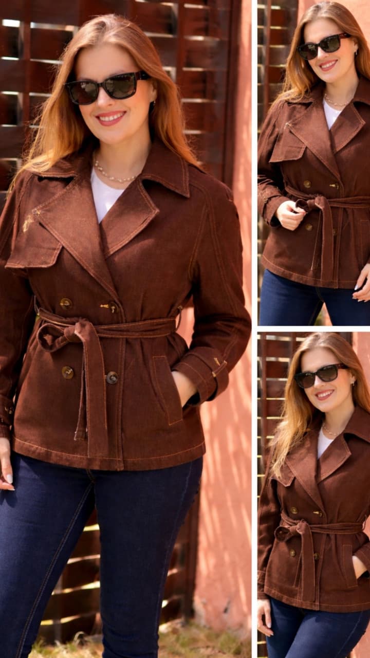 Chaqueta cinturón
